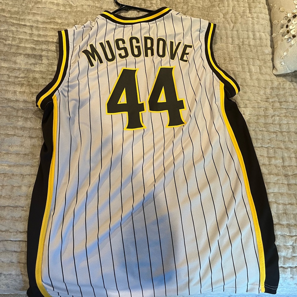 Nike Black and Yellow Striped Jersey